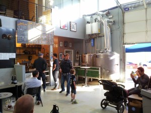 A sunny day at Reuben's Brews, one of Ballard's newest and more reputable breweries.